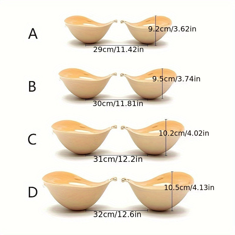 Strapless Reusable Breast Pasties - Invisible Self-Adhesive Nipple Covers for Women's Lingerie & Underwear - Comfortable and Discreet Solution for Lift and Coverage