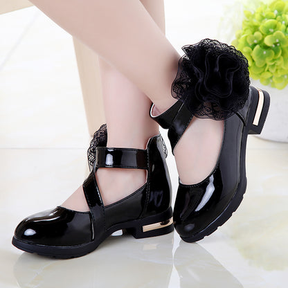 Princess Shoes Soft Sole Student Performance Shoes Little Girl Single Shoes - Hiccupzz