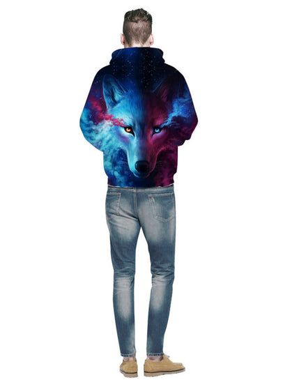 Unisex's Wolf Pattern Hoodie - Hiccupzz