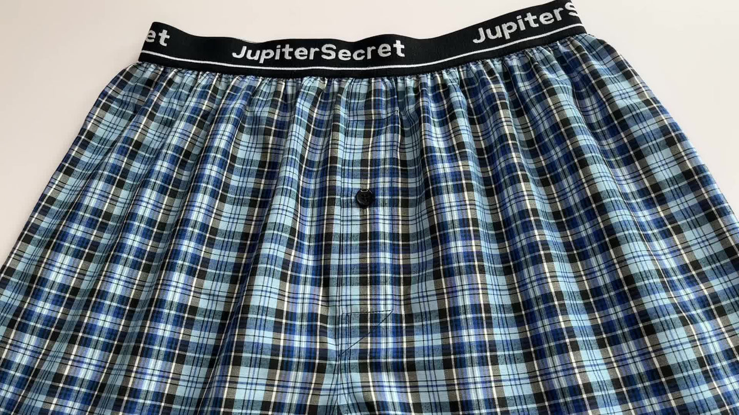 JupiterSecret Men's Woven Boxer Shorts - 6/10-Pack, Elastic Waistband, Random Colors