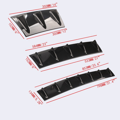 Car Modified General Rear Bumper Chassis Shark Fin Flow Deflector - Hiccupzz