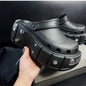 Ins Closed Toe Hole Shoes Platform Height Increasing Sandals - Hiccupzz