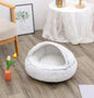 2 In 1 Dog And Cat Bed Pet Winter Bed Round Plush Warm Bed House Soft Long Plush Pets Bed Pet Products - Hiccupzz