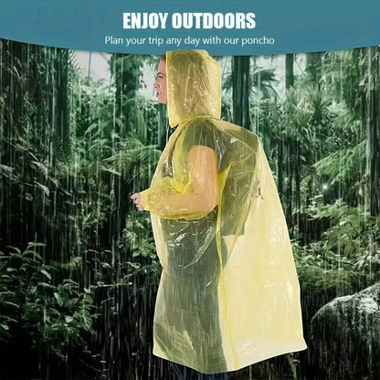 Portable Random Color Disposable Raincoat for Outdoor Travel - Hiccupzz