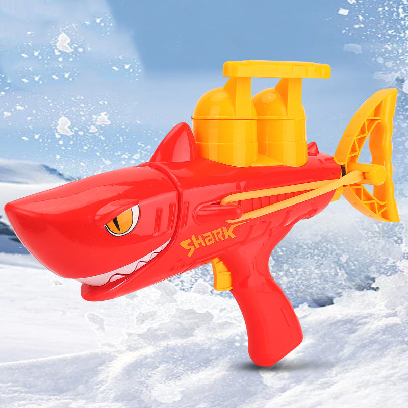 Children's Shark Snowball Gun - Outdoor Snow Play Toy for Kids