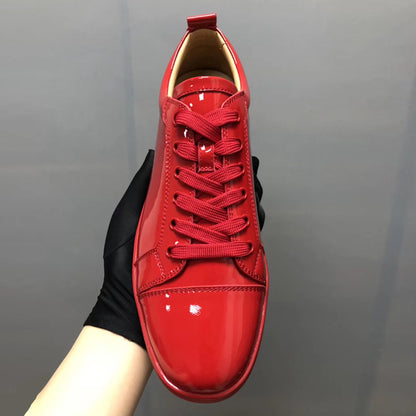 Patent Leather Casual Couple Shoes - Hiccupzz