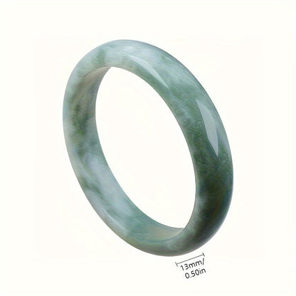 Natural Jade Bangle Bracelet For Women Men, Retro Chinese Style Bracelet - Hiccupzz