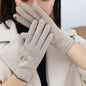 Women's Winter Fleece Lined Padded Warm Keeping Finger Gloves - Hiccupzz