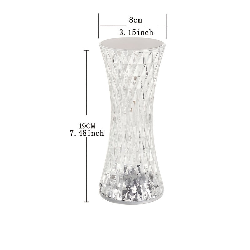 Gorgeous Crystal-Accented Touch-Activated Bedside Lamp - Adds a Touch of Luxury to Your Bedroom