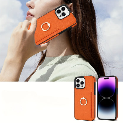 Shockproof PU Leather Wallet Case with Kickstand and Card Slots for iPhone 11-15 Pro Max - Magnetic Clasp and Protective Design - Hiccupzz