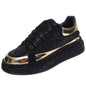 Elevated Casual Glossy Thick Soled Hot Diamond Men's Shoes - Hiccupzz