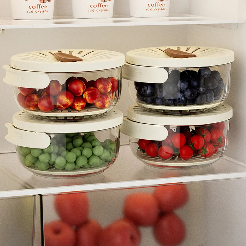 Fruit & Vegetable Drain Basket with Lid