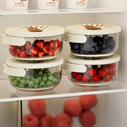 Fruit & Vegetable Drain Basket with Lid