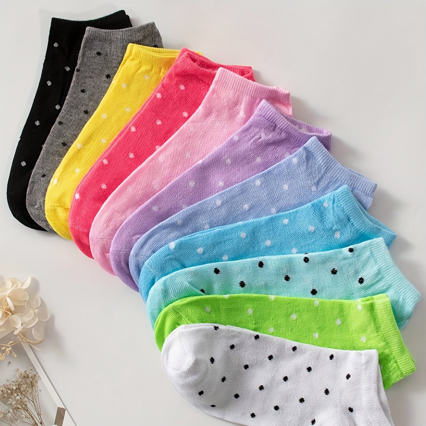 Buy 20 Pairs & Get 10 Free Pairs of candy colored short socks for spring, summer, and autumn, comfortable, soft, and breathable, suitable for women - Hiccupzz