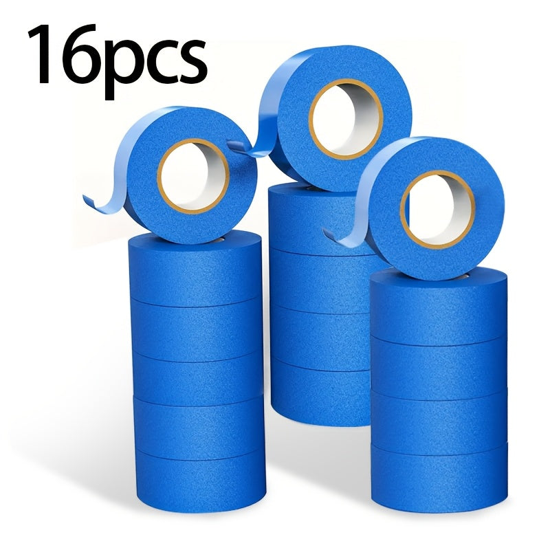 8-Pack Multi-Surface Blue Painter's Tape - 0.94" Width, 65ft Length/Roll, Total 520ft