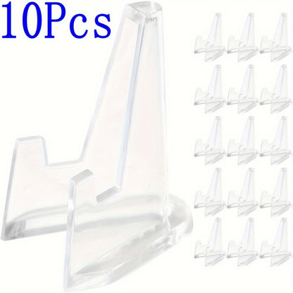 Acrylic Easel Stands: Clear Mini Display Holders (2/6/10/12 pcs) for Coins, Pocket Watches, Capsules, and Medals - Hiccupzz