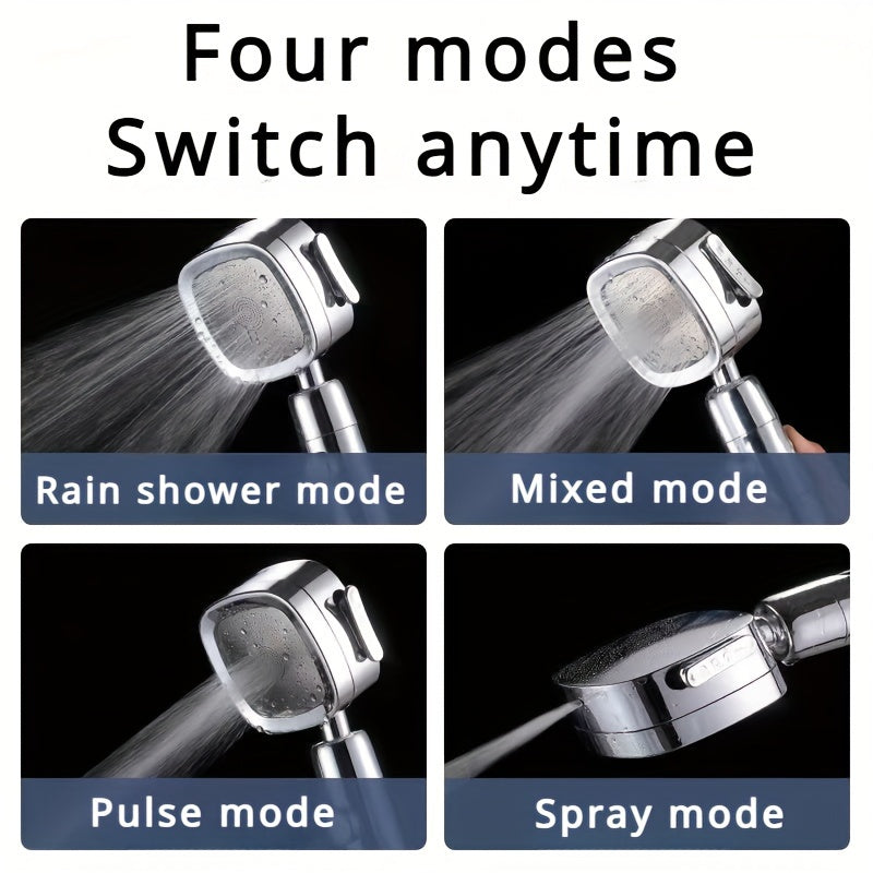 1pc Filtered RV Shower Head with One-Button Water Stop - Enjoy a Refreshing and Clean Shower Experience