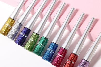 Fashion Creative Glitter Powder Liquid Eyeliner Set - Hiccupzz