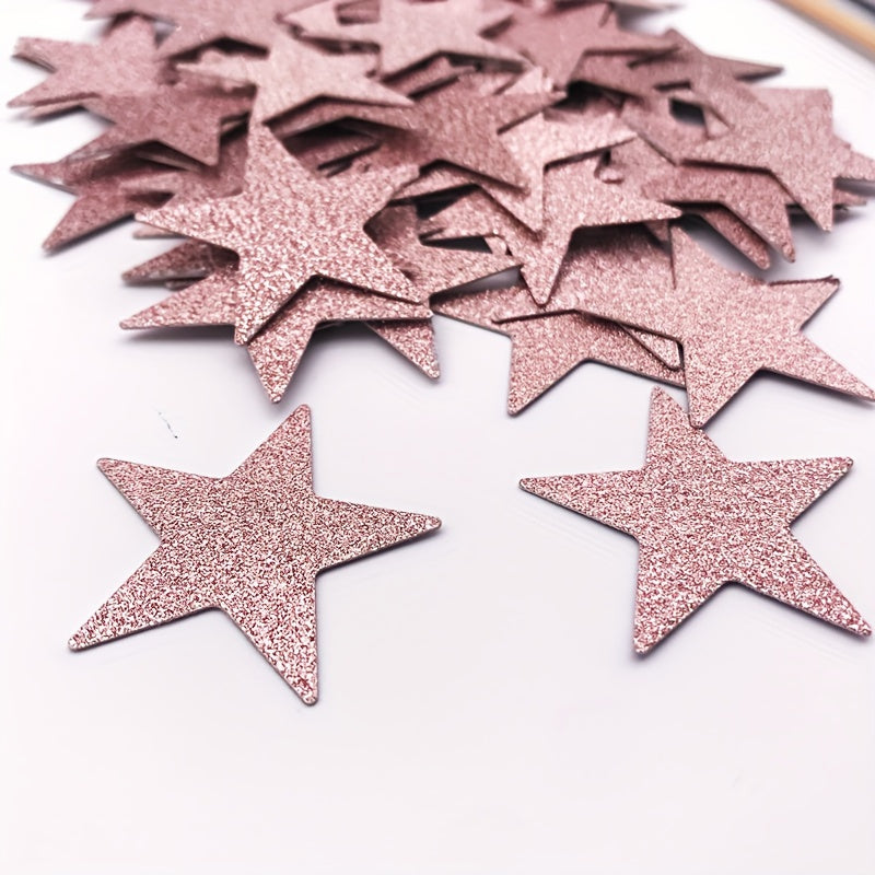 50 piezas de confeti de papel en forma de estrella: confeti dorado para suministros para rociar en bodas, decoración de mesas de fiesta, purpurina navideña y artículos estéticos lindos para adolescentes y ocasiones únicas