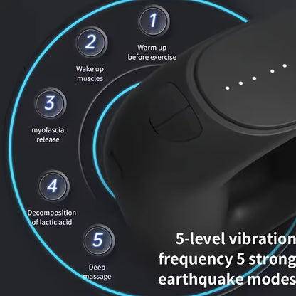 The Latest Fully Upgraded Fascia Massage Ring - 5 Handheld Applications, 5 Modes, 5 Frequencies for Muscle Fatigue and Toning, Lightweight for Shoulder, Waist, and Leg