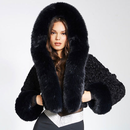 Women's New Fall Winter Hooded Fur Collar Coat - Hiccupzz