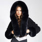 Women's New Fall Winter Hooded Fur Collar Coat - Hiccupzz