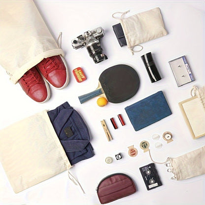 Canvas Drawstring Pouch: Versatile Storage for Jewelry, Party Favors, and Wedding Decorations - Hiccupzz