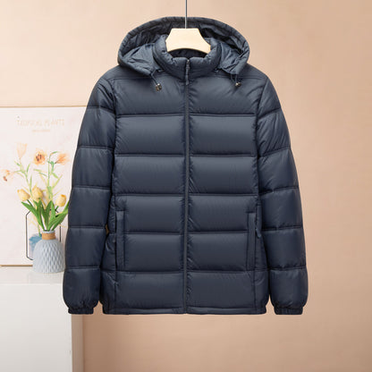 Men's Cotton-padded Coat Thickened Hooded Cotton-padded Jacket