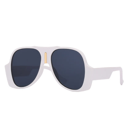 Retro Avant-garde Men And Women Fashion Big Frame Sunglasses - Hiccupzz