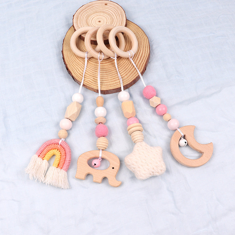 Children's Room Decoration Set - Rainbow, Stars, Moon, Elephant Hanging Pendants