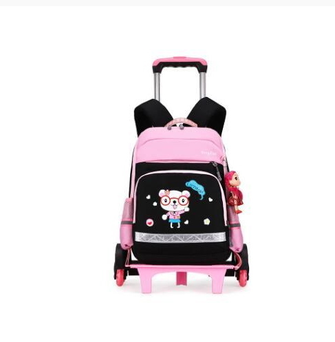 American Detachable Trolley  Bag For Elementary School Students