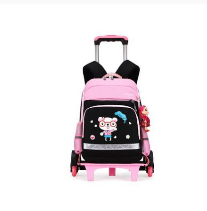 American Detachable Trolley  Bag For Elementary School Students - Hiccupzz