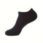 Men's Solid No Show Socks (1/5/10 Pairs): Comfy, Breathable, Casual Style for Outdoor Activities - Hiccupzz