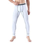 Men's Cropped Long Johns Warm-keeping Pants Cotton Belly-contracting Thin Bottoming Trousers - Hiccupzz