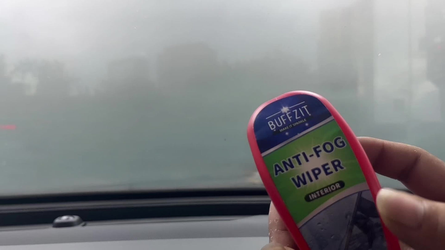 Portable Anti-Fog Wiper for Windshields - 120Ml/4Oz Defogging Sponge for Cars, Helmets, Mirrors & More