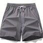Men's Casual Loose Fit Active Shorts, Chic Letter Print Sports Shorts For Summer - Hiccupzz