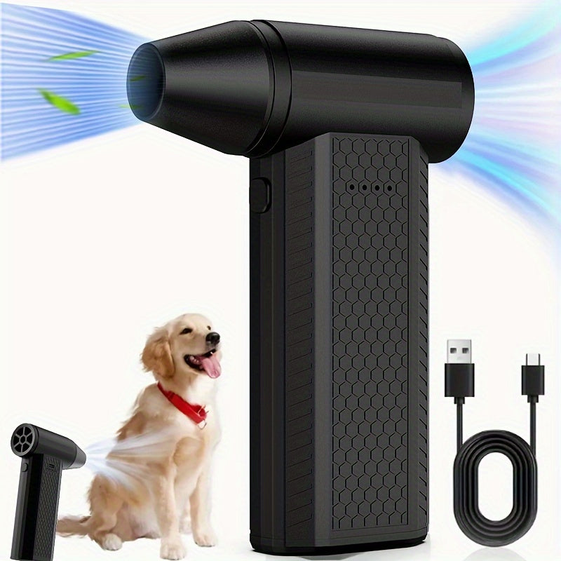 Multi-Function Handheld Turbo Fan - Portable High-Power 8000mAh Lithium Battery Operated, ABS Material