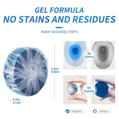 Automatic Toilet Bowl Cleaner Tablets - Low Odor, Long-Lasting Deodorizing, Tough Stain Removal