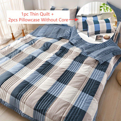 3 Pcs Skin-friendly Summer Cooling Quilt Set, Soft And Comfortable Quilt For All Seasons - Hiccupzz