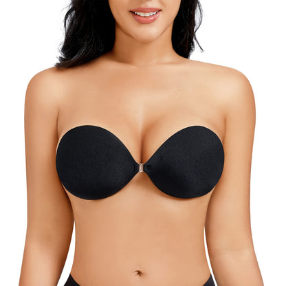 Women's Invisible Bra, Adhesive Nipple Covers, Non-Slip Breathable Underwear, Bridal Bust Stickers, Concealing Petals, Seamless & Gather Support - Hiccupzz