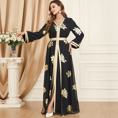Middle Eastern Muslim Women's Two-piece Dress - Hiccupzz