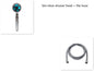 Shower Head Water flow 360 Degrees Rotating With Small Fan ABS Rain High Pressure Spray Nozzle Bathroom Accessories - Hiccupzz