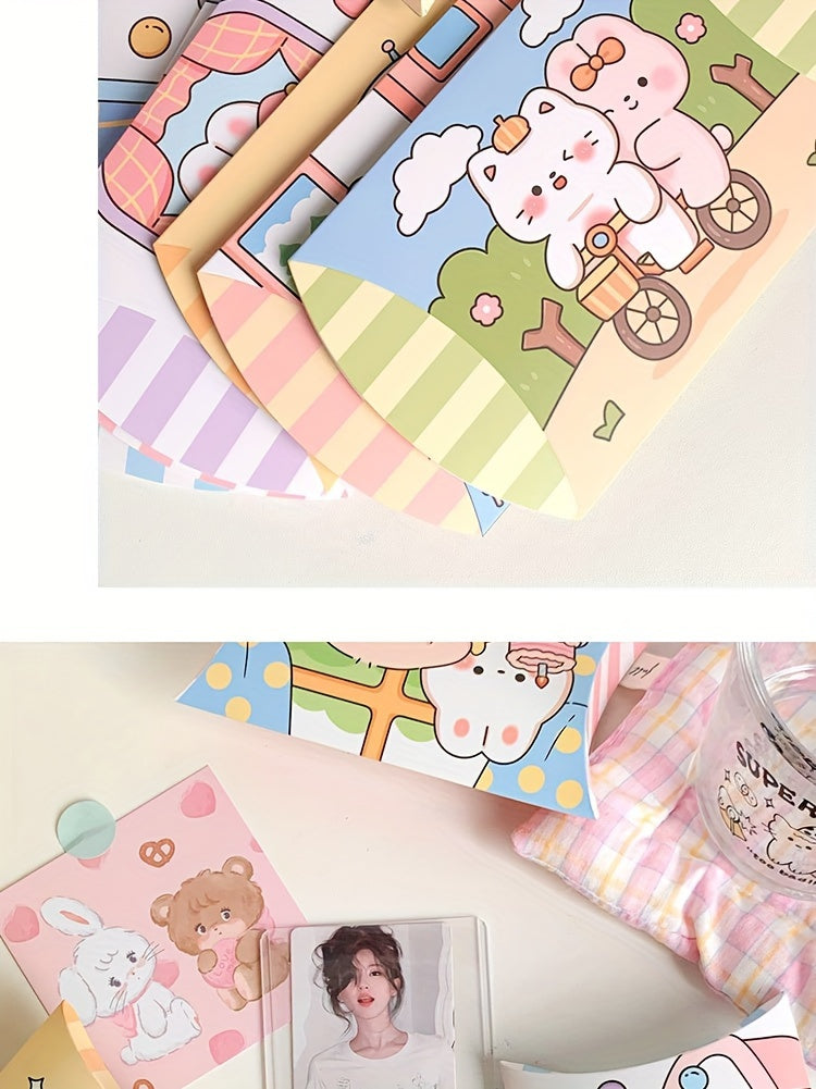 Cartoon Animal-Themed Pillow Gift Boxes (1-Pack) – Perfect for Small Candies, Birthdays, Holidays, and Special Occasions, Featuring Adorable Bear and Bunny Designs