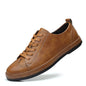 Men's Trendy Stitching Casual Lace Up Leather Shoes - Hiccupzz