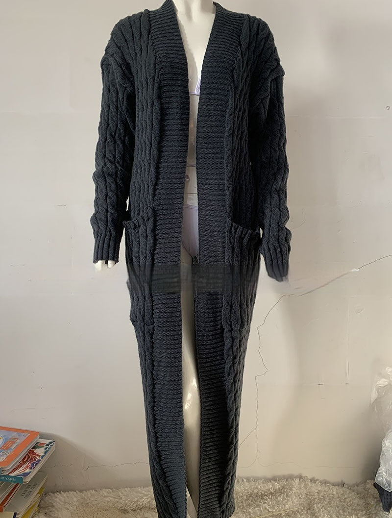 Women's Long Knit Sweater Coat