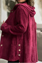 Women's Hooded Loose Corduroy Casual Jacket - Hiccupzz