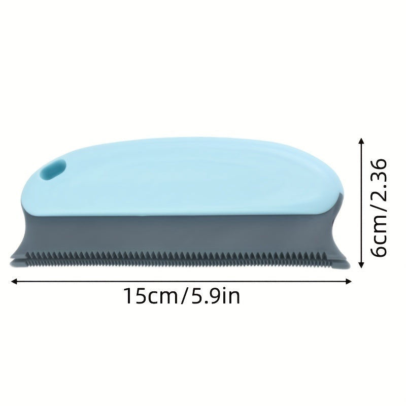 1pc Multifunctional Dog Hair Removal Brush – Soft TPR Undercoat Slicker Brush for Couch, Carpet, Car Seats, and Bedding