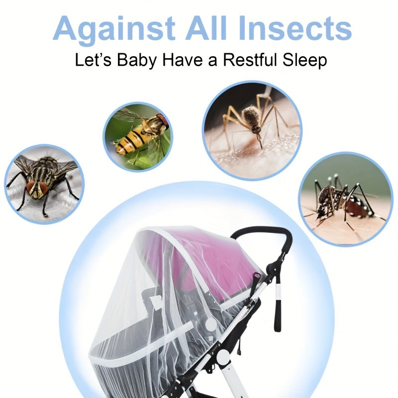 Infant Stroller Insect Netting - Mosquito & Bug Protection Cover for Strollers