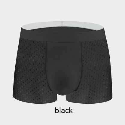 Men's Ice Silk Mesh See Through Breathable Boxer Briefs - Hiccupzz