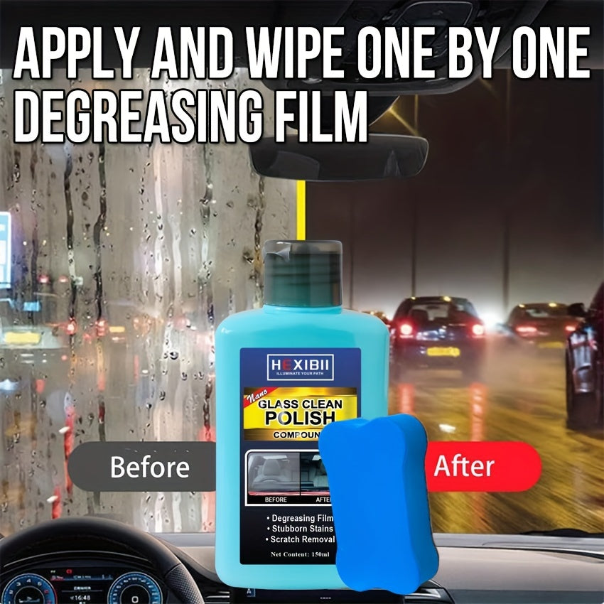 150ml Car Glass Oil Film Remover & Cleaner, Automotive Glass Spray